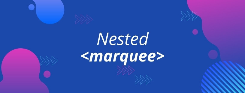 Nested marquee tag in HTML | Animation Effect - Techno Brainz