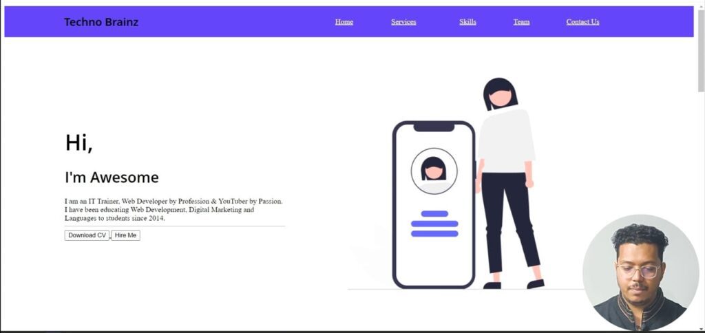 How To Create Full Website Using HTML Only Techno Brainz