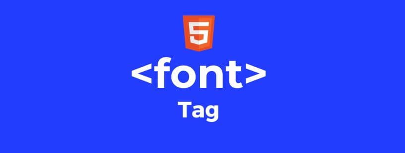 font tag in html