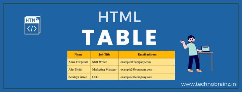 table in html