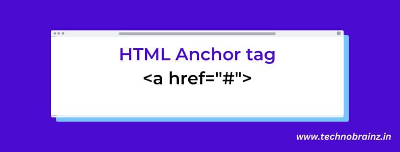 anchor tag in html
